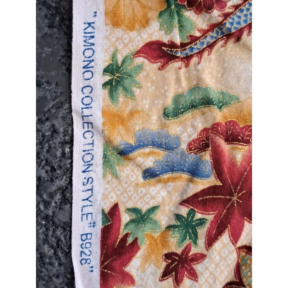 Vintage Hoffman California International Fabric Kimono Collection B928 Dragons